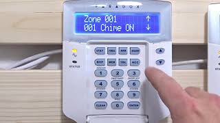 Paradox Evo EnableDisable Zone Chime  Chiming Beeping Keypad [upl. by Ecyned974]