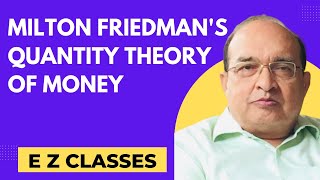 Milton Friedmans Quantity Theory of Money HINDI [upl. by Bonnibelle]