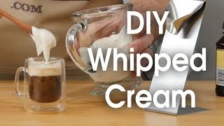 DIY whipped cream in 60 seconds [upl. by Mcgruter837]