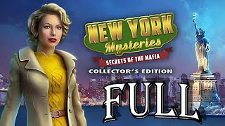 New York Mysteries 1 Secrets of the Mafia Full Walkthrough Collectors Edition  ElenaBionGames [upl. by Hourihan]