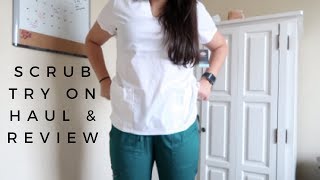 SCRUB TRY ON HAUL amp REVIEW Dickies Cherokee amp Greys Anatomy Brands [upl. by Laehctim]