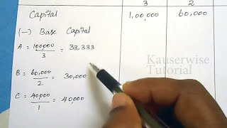 1 Dissolution of Partnership firm Proportionate Capital Method amp Surplus Capital Method [upl. by Tannenbaum993]