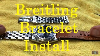 Breitling StrapBracelet Removal and Installation [upl. by Atile864]