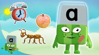 Alphablocks  The Letter A  Learn to Read  Phonics for Kids  Learning Blocks [upl. by Ahsilef]