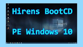 Hiren’s BootCD PE  Windows 10 LIVE ✅ 2022 [upl. by Eeram92]