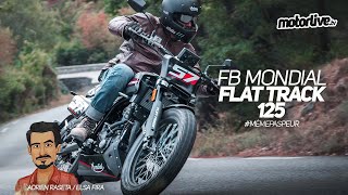 FB MONDIAL FLAT TRACK 125 I ESSAI MOTORLIVE [upl. by Britni]