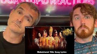 MAHABHARAT TITLE SONG REACTION [upl. by Wallraff]