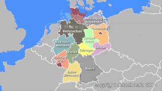 Deutschland im Überblick  16 Bundesländer [upl. by Holland]