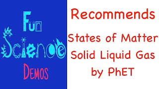 States of Matter PhET Simulation [upl. by Anaoj]