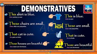 ADJETIVOS Y PRONOMBRES Demostrativos En Ingles – DIFERENCIA demonstrative adjectives and pronouns [upl. by Ramas421]