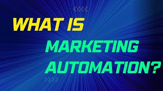 What is Marketing Automation [upl. by Adohr]