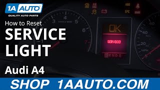 How to Reset Service Light 0409 Audi A4 [upl. by Castro]