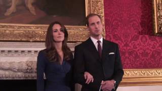 Prince William and Catherine Middleton appear at a photocall [upl. by Arron]