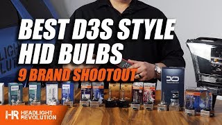 The Best D3S HID Bulbs Shootout and Comparison with 9 Brands  Headlight Revolution [upl. by Shewmaker]