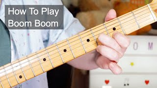 Boom Boom John Lee Hooker Guitar Lesson [upl. by Dayle]