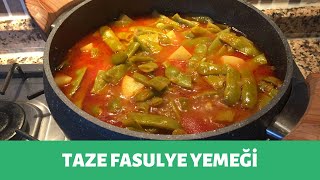 PATATESLÄ° TAZE FASULYE YEMEÄÄ° TARÄ°FÄ°  TAZE FASULYE YEMEÄÄ° NASIL YAPILIR [upl. by Hamirak]