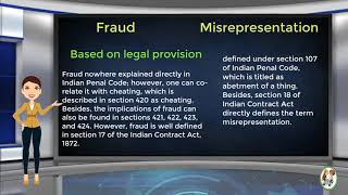 What is Difference Between Fraud amp Misrepresentation [upl. by Grizel]