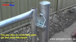 Gate Latch 2 way for round pipe and square [upl. by Notna]