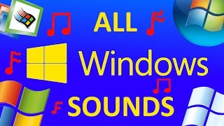 ALL MICROSOFT WINDOWS SOUNDS WINDOWS 110 [upl. by Nedrah470]