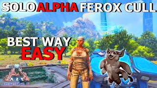 ALPHA Ferox Cull EASY and SOLO Mission  ARK Genesis 2 [upl. by Maisie84]