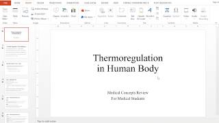 Thermoregulation in Human Body  Introduction [upl. by Ahsaeym]