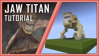 How to Build JAW TITAN PORCO in Minecraft Attack on Titan Tutorial [upl. by Frodine]