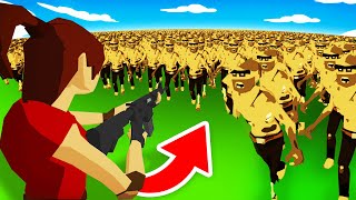 1 SUPER UNIT vs 1000000000 ZOMBIES Funny Swarmz Gameplay [upl. by Enilada]