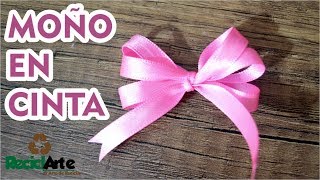 DIY♻ Como hacer un moño en cinta ☝ [upl. by Ytok395]