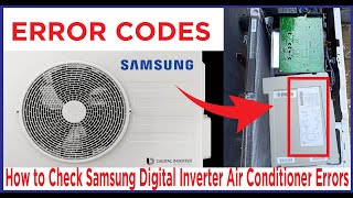 How to Check Samsung Digital Inverter Air Conditioner Errors [upl. by Aner563]