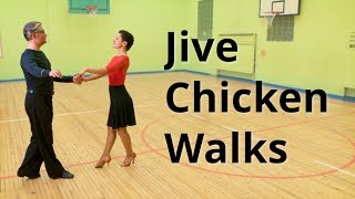 Jive Intermediate Dance Routine with Chicken Walks [upl. by Ayoj]