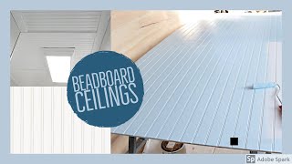 How to Install Beadboard to a Ceiling Yourself  EASY [upl. by Netty]