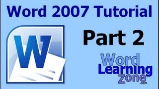 Microsoft Word 2007 Tutorial  part 02 of 13  Word Interface 2 [upl. by Nahc551]