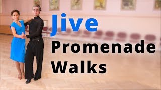 How to Dance Jive  Promenade Walks  Intermediate Dance Routine [upl. by Ganiats]