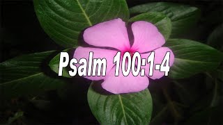 Scripture song Psalm 10014 Make a joyful noise unto the LORD [upl. by Corenda79]