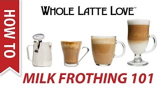 Milk Frothing for Beginners [upl. by Anua337]