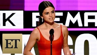 Selena Gomez Delivers Heartfelt Speech After AMA Win You Do Not Have to Stay Broken [upl. by Dopp]