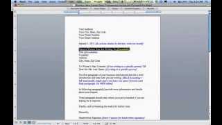 How to Write a Business Letter [upl. by Geneva125]