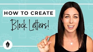 How To Do BLOCK Lettering – A StepByStep HandLettering Tutorial for Beginners [upl. by Doralyn]