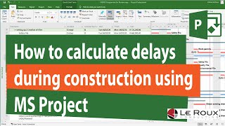 Prospective delay analysis using MS Project [upl. by Annaihs]