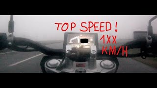 Mondial Flat Track 125i E5  TOP SPEED RUN [upl. by Nyvlem918]