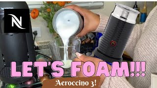 How To Foam Milk With Aeroccino 3 Make Coffee With Foam Tips amp Tricks  Easy Foamed Latte Recipe [upl. by Ahsikit47]