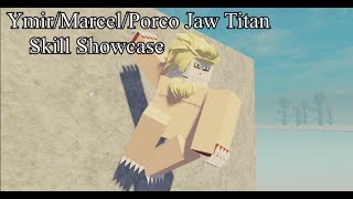 Jaw Titan SKILL SHOWCASE  AoTInsertplayground [upl. by Ahsian919]