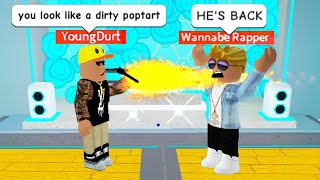 RAP BATTLING as a ROBLOX RAP GOD [upl. by Marl332]