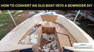 Boat conversion into Bowrider [upl. by Euqinahs]