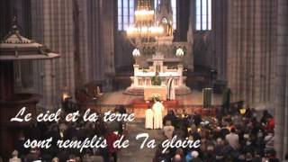 Sanctus  Messe du Peuple de Dieu avec paroles [upl. by Marillin]