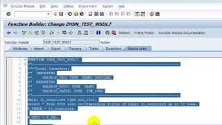 How To Create Webservice SOAP WSDL in SAP [upl. by Ahsata]