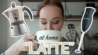 HOW TO MAKE A quotLATTEquot AT HOME moka pot  frother [upl. by Parrnell443]