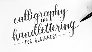 How To Calligraphy amp Hand Lettering for Beginners Tutorial  Tips [upl. by Ahusoj]