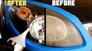 How To Restore Headlights PERMANENTLY  Headlight Atomizing Cup [upl. by Garik468]