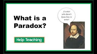 What is a Paradox  Reading Literature Lesson [upl. by Cassey]